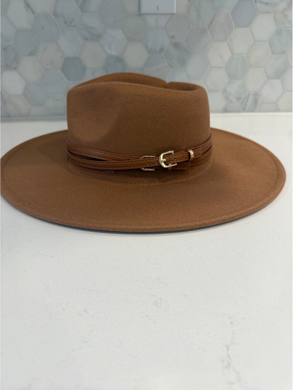 Altar'd State Brown Wide Brim Hat OS NWT